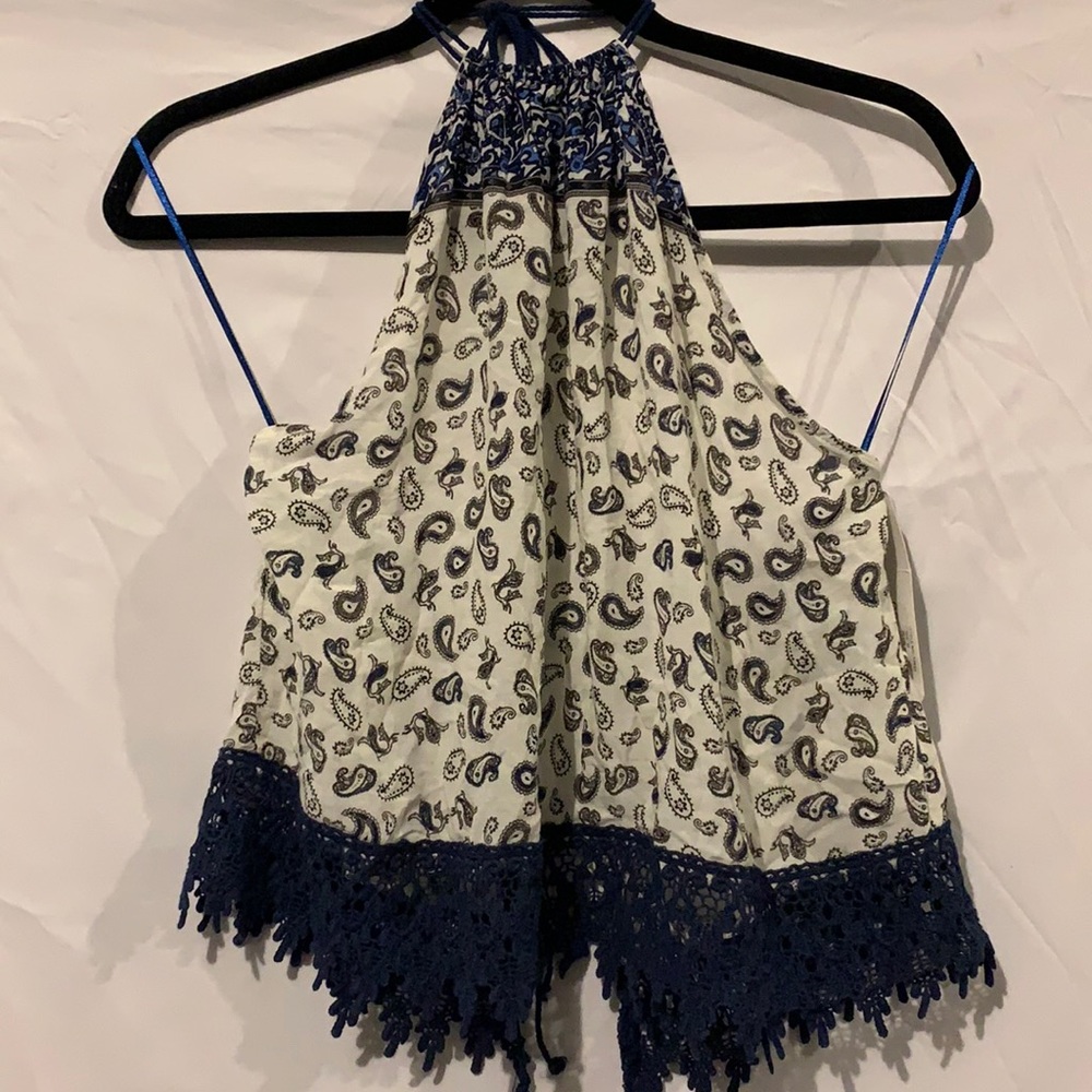 Open back crop top